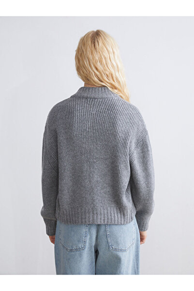 LC Waikiki Kolej Yaka Kadın Triko Hırka