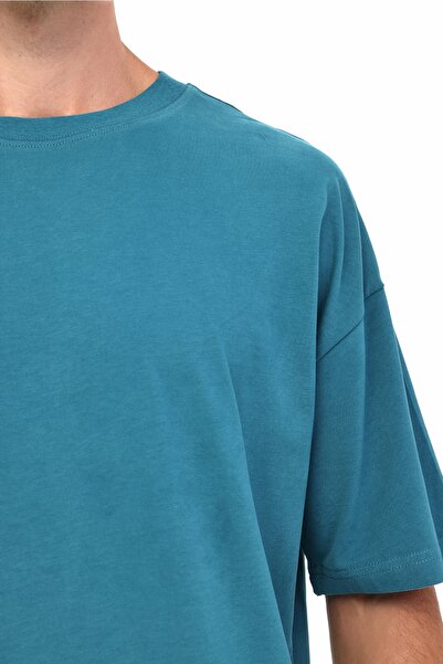 lumberjack Ανδρικό κοντομάνικο μπλουζάκι MB ROS 11HS113 5PR Petrol