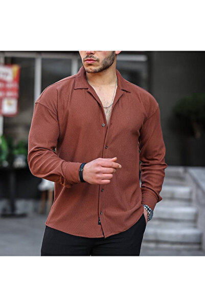 viperkombin Ribbed Shirt Seasonal Tok Fabric Wide Cut