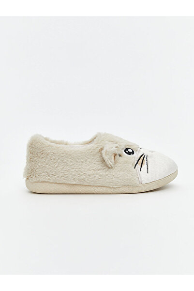 LC Waikiki Γυναικείες παντόφλες εσωτερικού χώρου από βελούδινο με φιγούρα κουνελιού