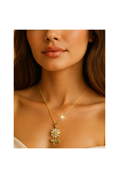 Hmd Gold Color Daisy Sf Chain Steel Necklace