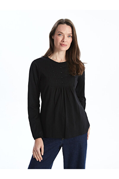 LC Waikiki Bluza sopstvenog brenda nove sezone okrugla kragna Vezena