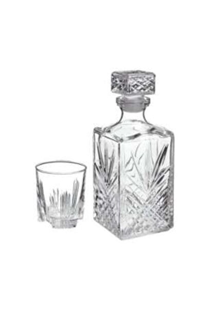 BORMIOLI Set 7 pieces, whisky glasses and bottle, Selecta