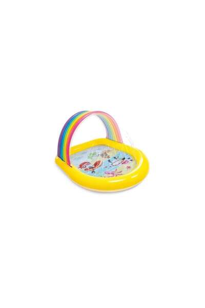 Intex Inflatable Kid Pool, Intex, Rainbow Multicolor, 147 x 130 x 86 cm
