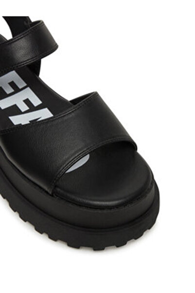 Buffalo Γυναικεία Σανδάλια μαύρα BUFFALO-1602267 ΜΑΥΡΟ ΜΑΥΡΟ