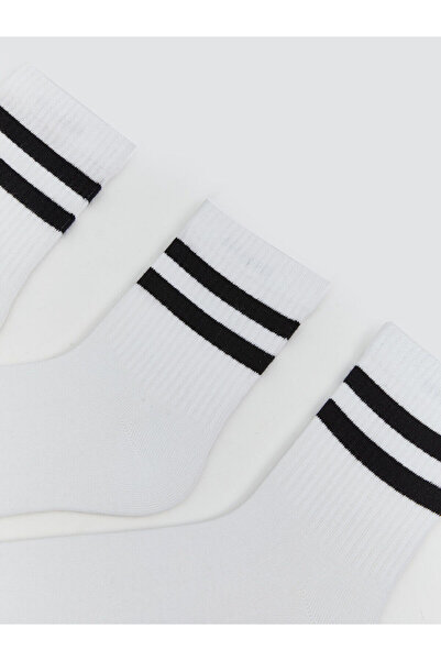 LC Waikiki New Season Striped Men's Socks 3-Piece Set