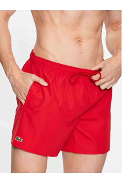 Lacoste Ανδρικό Μαγιό Σορτς Κόκκινο LACOSTE-MH6270 8UN ΚΟΚΚΙΝΟ/ΠΡΑΣΙΝΟ