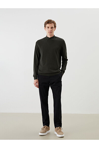 LC Waikiki Ανδρικό πλεκτό πουλόβερ με μισό ζιβάγκο Peak New Season