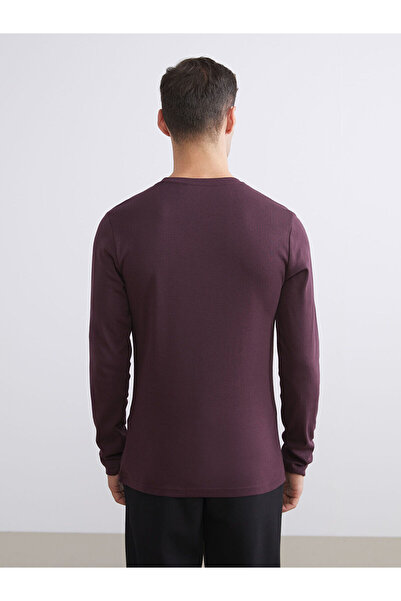 LC Waikiki Ανδρικό μπλουζάκι με μακρυμάνικο μπλουζάκι New Season Crew Neck Basic