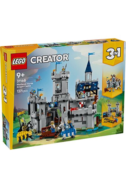 Evelise LEGO CREATOR CASTEL MEDIEVAL CU CAI SI CAVALERI 31168