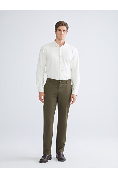 LC Waikiki Khaki Standard Fit Men's Chino Trousers