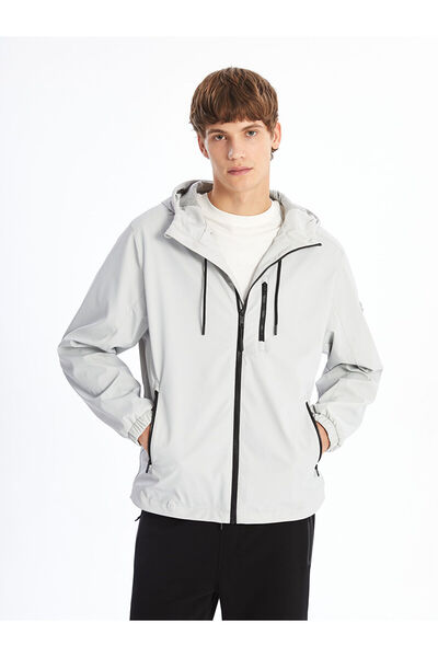 LC Waikiki Ανδρικό λεπτό παλτό με κουκούλα Özmarka New Season Standard Fit