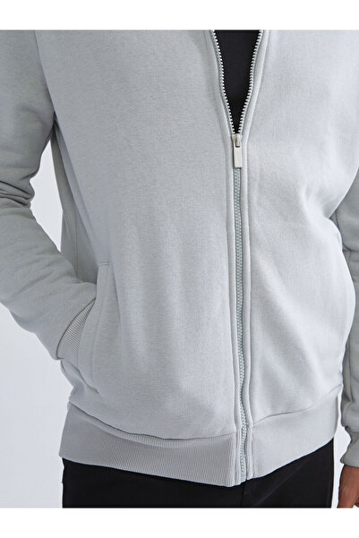 LC Waikiki College Collar Men's Thick Zippered Sweatshirt