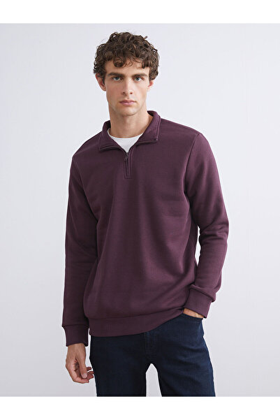 LC Waikiki Cey New Season Stand Collar Long Sleeve Men's Thick Sweatshirt