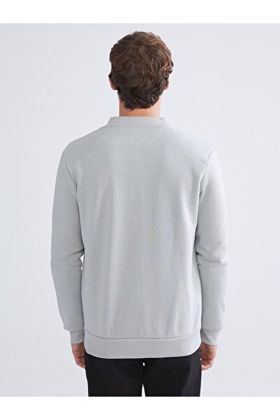 LC Waikiki College Collar Men's Thick Zippered Sweatshirt