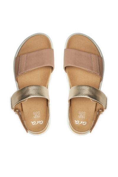 ARA Γυναικεία Σανδάλια μπεζ ARA-12-21401-11 Άμμος,Πλατίνα