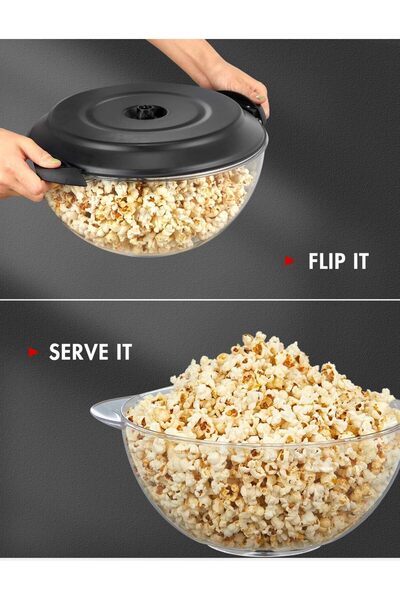 Generic Automatic Stirring Popcorn Maker 3.6L Popcorn Popper maker Nonstick Plate Cool Touch Handles Dishwas