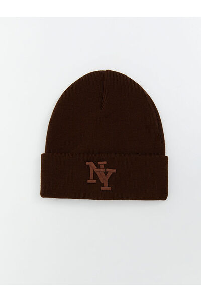 LC Waikiki Creează-ți stilul cu șapca pentru bărbați cu broderie maro de la U...