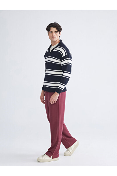 LC Waikiki Xsideburgundy Standard Fit Men's Sweatpants