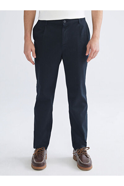 LC Waikiki Navy Blue Standard Fit Gabardine Men's Trousers