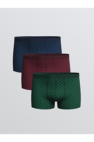 LC Waikiki Vizyon New Season Standard Fit Cotton Flexible Men's Boxer 3-Pack