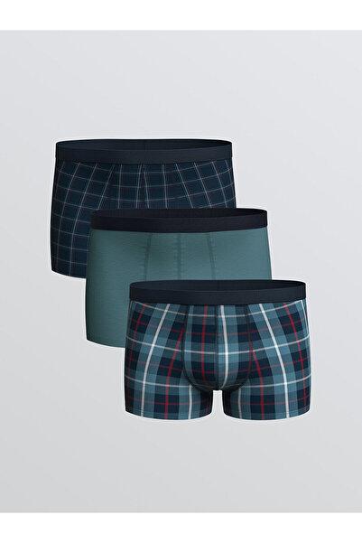 LC Waikiki Vizyon New Season Standard Fit Βαμβακερά ελαστικά ανδρικά μποξεράκια 3 τεμαχίων