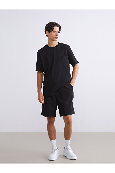 LC Waikiki Black Standard Fit Men's Shorts