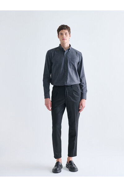 LC Waikiki Men's Black Standard Fit Trousers