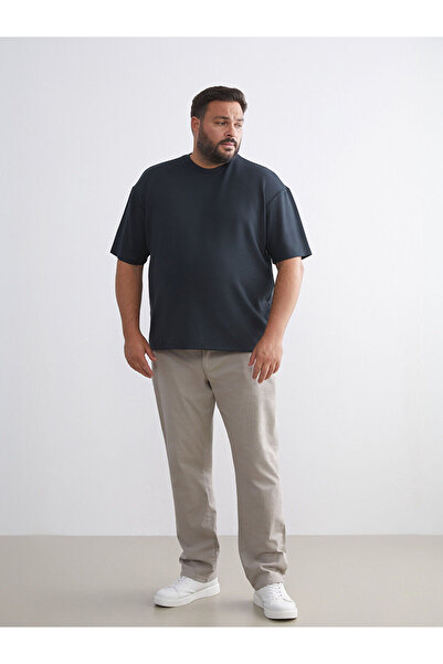 LC Waikiki Cey New Season Plus Size Basic Men's T-Shirt