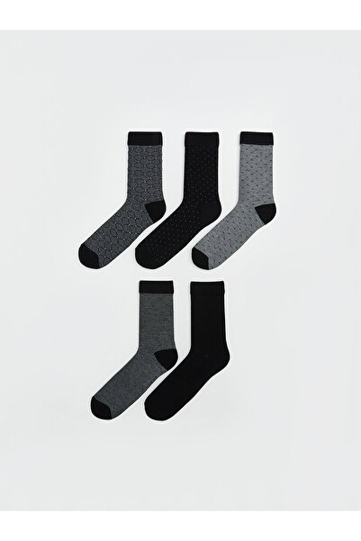 LC Waikiki Мъжки чорапи с шарки, комплект от 5 броя