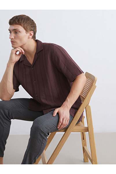 LC Waikiki Cămașă pentru bărbați, cu mânecă scurtă, cu guler resort, cu formă...