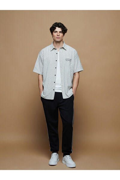 LC Waikiki Ανδρικό καρό πουκάμισο με κοντό μανίκι Peak New Season