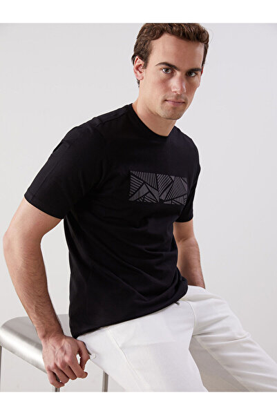 LC Waikiki Crew Neck Printed Combed Cotton Men's T-Shirt