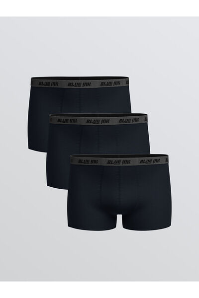 LC Waikiki ملابس داخلية رجالية مرنة من القطن بتصميم قياسي من فيجن للموسم الجديد، طقم من 3 قطع