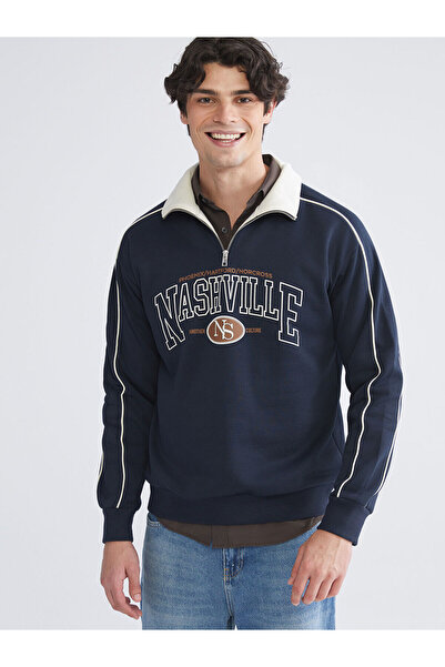 LC Waikiki Peak New Season Stand Collar Men's Sweatshirt