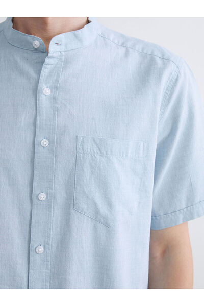 LC Waikiki Візія Новий сезон Regular Fit Сорочка з коміром-стійкою з попліну для чоловіків