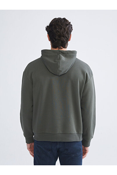 LC Waikiki New Season Printed Hooded Men's Sweatshirt