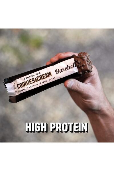 Barebells Cookies & Cream High Protein and Low Carb Bar - 12 x 55g