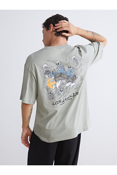 LC Waikiki Özmarka Новий сезон Велосипедна комір з принтом Чоловіча футболка ...