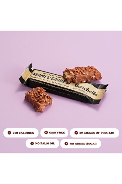 Barebells Protein Bars Caramel Cashew - 12 Count, 1.9oz Bars with 20g of High Protein