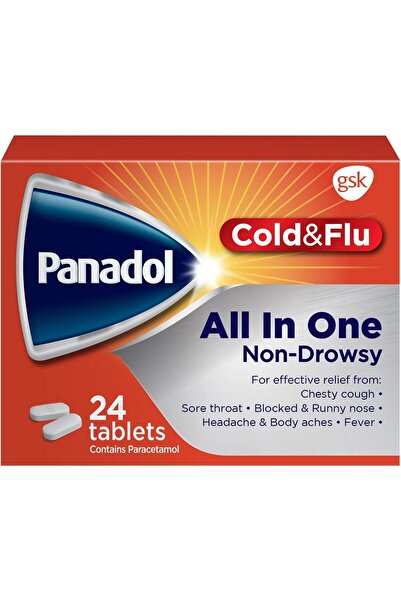 Panadol علاج البرد والإنفلونزا الشامل - 24 قرصًا