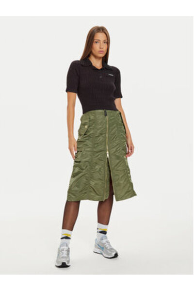 Alpha Industries Γυναικεία Φούστα Μίντι 148067 Πράσινη