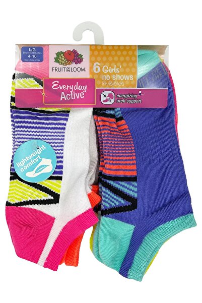 Fruit of the loom Κάλτσες για κορίτσια No Shows Invisible 6-pack (L)