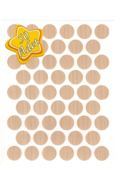 Mobilyap Eğridir Meşe - Vida Kapatıcı Yapışkanlı Vida Tapası Tıpası Kapağı Vi...