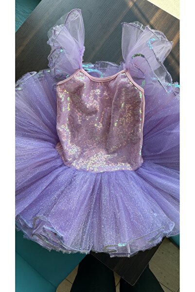 MISSY WINGS Pembe Lila Bale Tütü Kostüm