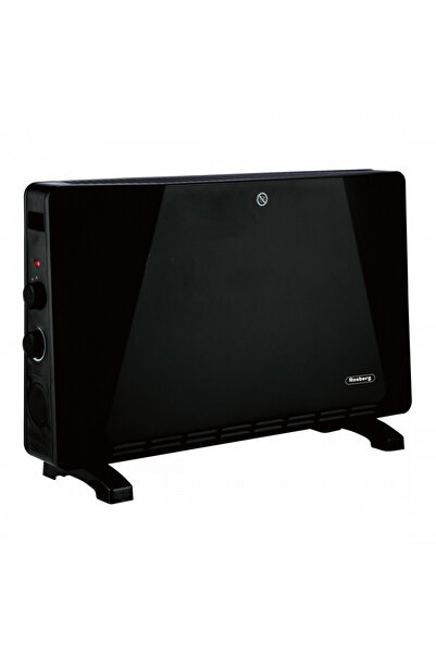 rosberg Convector de podea R51974E, 2500W, 3 niveluri, Termostat, Oprire automată, Negru