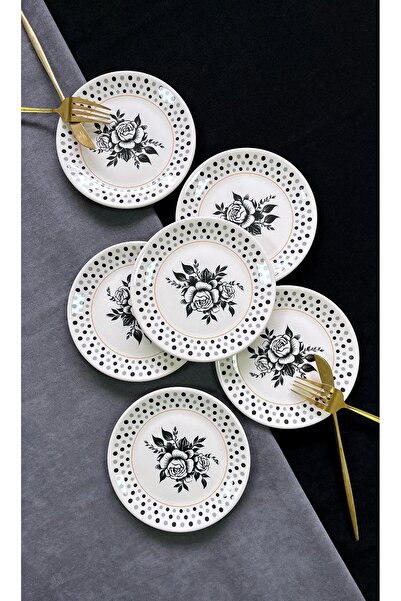 ers erbaşlar MİLAS 6 PARÇA LÜX TATLI TABAĞI SETİ