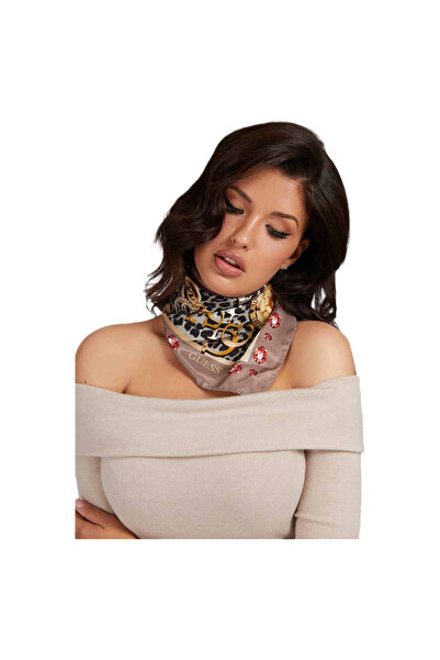 Guess Women's Silk Scarf Animal Print