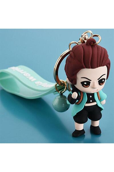 Köstebek أنيمي شيطان القاتل: Kimetsu No Yaiba Tanjiro سلسلة مفاتيح من السيليكون