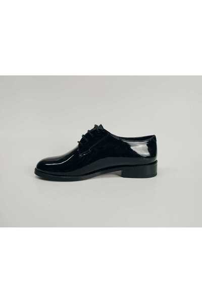 Lucciola Black Patent Leather Office Shoes
